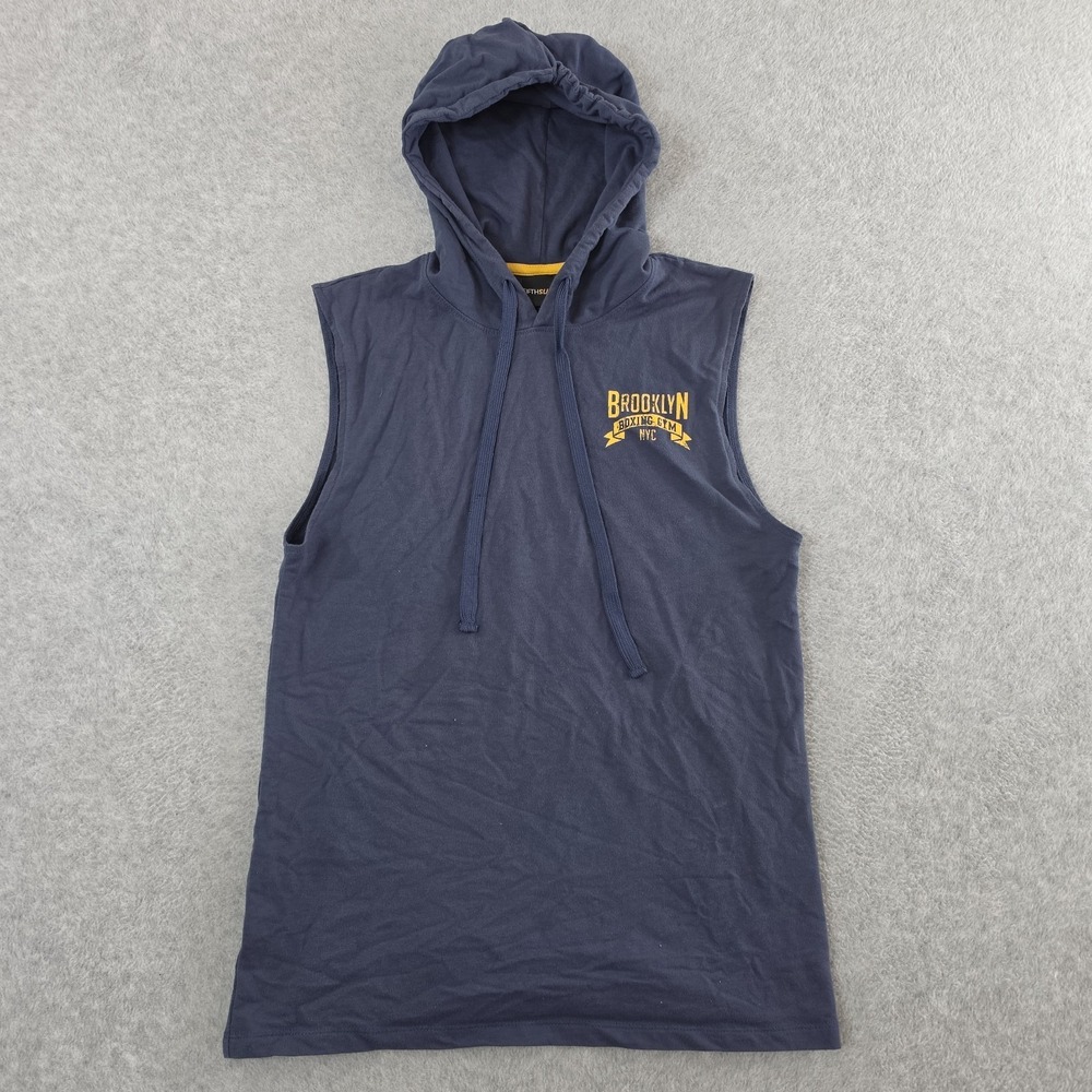 Brooklyn Boxing Gym Shirt Adult Medium Blue Hoodie Fifth Sun Workout Boxer Mens